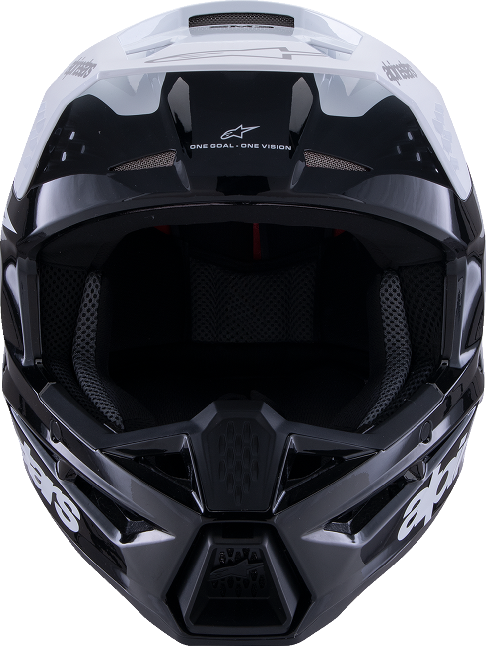 Adult - Alpinestars SM3 Radium Helmet - Gloss Black/White/Gray