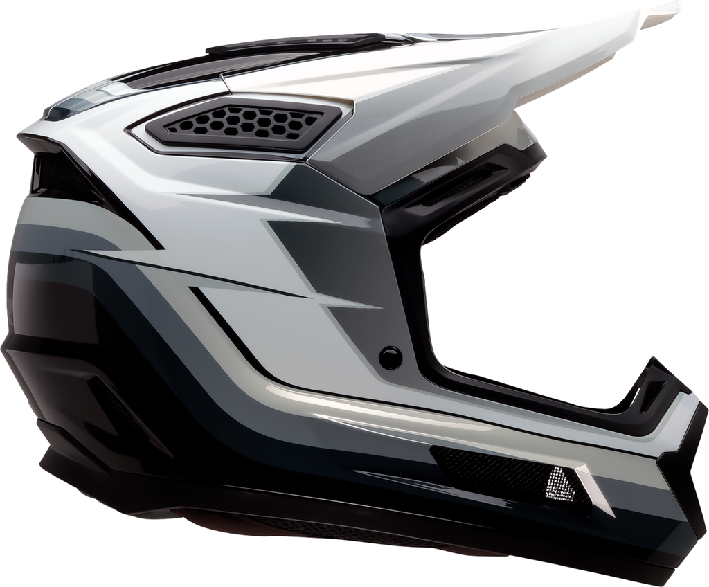 Adult - Z1R Dirt Maxx Vortex Helmet - Black/White/Gray