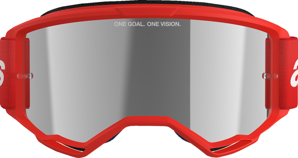 Alpinestars Vision 3 Goggle - Wordmark - Red
