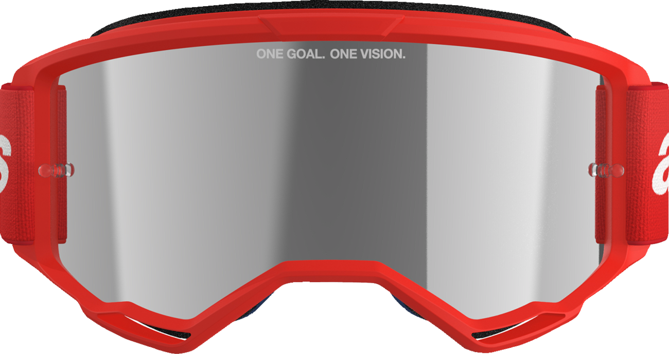 Alpinestars Vision 3 Goggle - Wordmark - Red