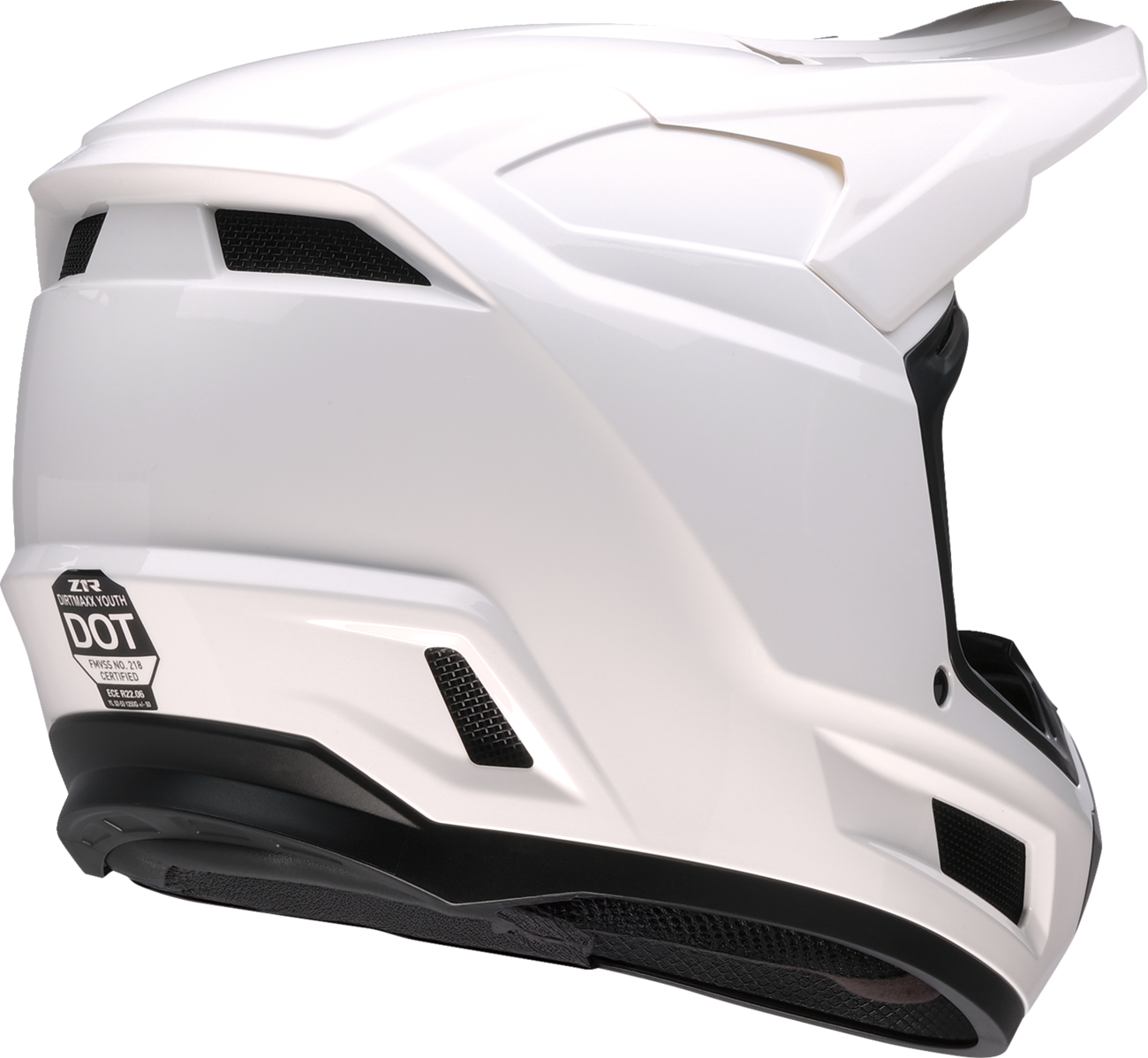 Youth - Z1R Dirt Maxx Solid Helmet - White