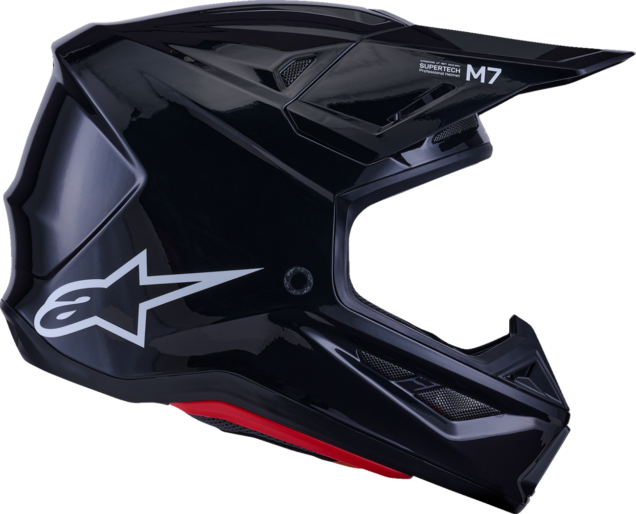 Adult - Alpinestars SM7 Solid Helmet - Gloss Black