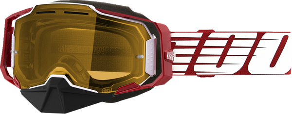 100% Armega Snow Goggle - Oversized Deep Red