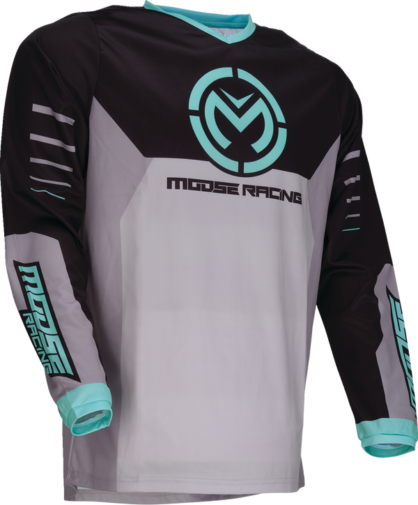Adult - Moose Qualifier® Jersey - Gray/Teal