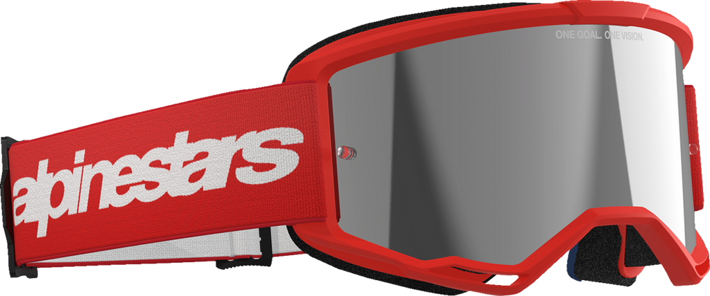 Alpinestars Vision 3 Goggle - Wordmark - Red