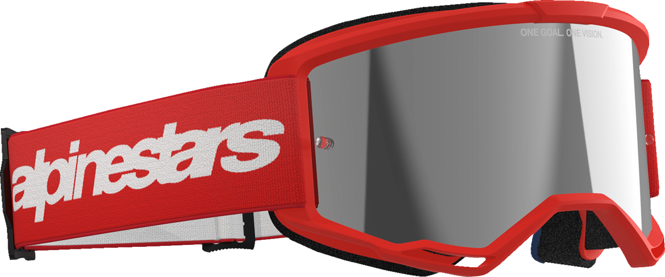 Alpinestars Vision 3 Goggle - Wordmark - Red