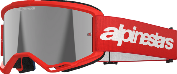 Alpinestars Vision 3 Goggle - Wordmark - Red