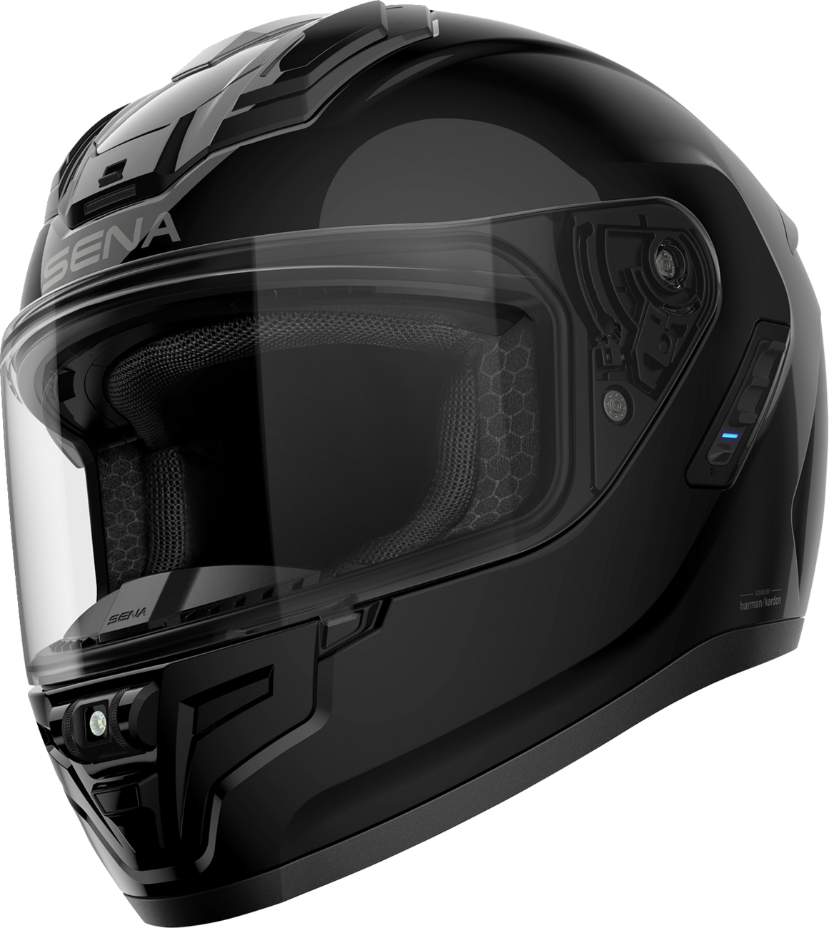 Adult - Sena Phantom Helmet - Gloss Black