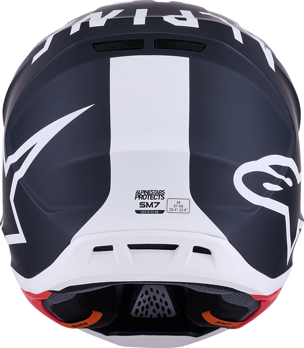 Adult - Alpinestars SM7 Dasher Helmet - Matte Black/White