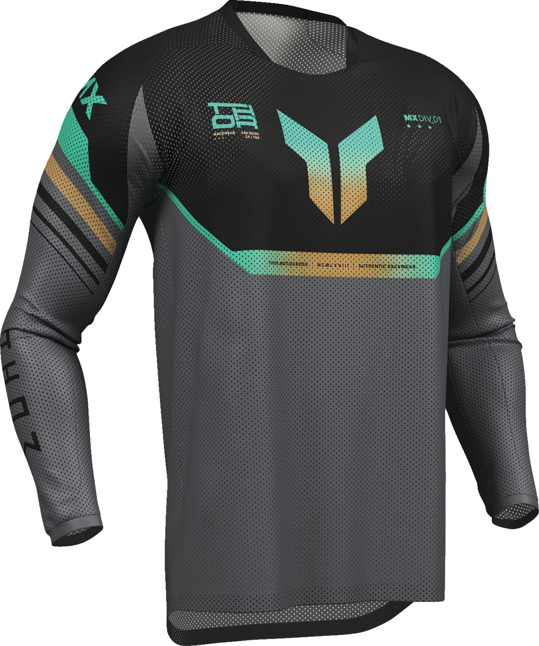Adult - Thor Launchmode Air Raptor Jersey - Black/Charcoal
