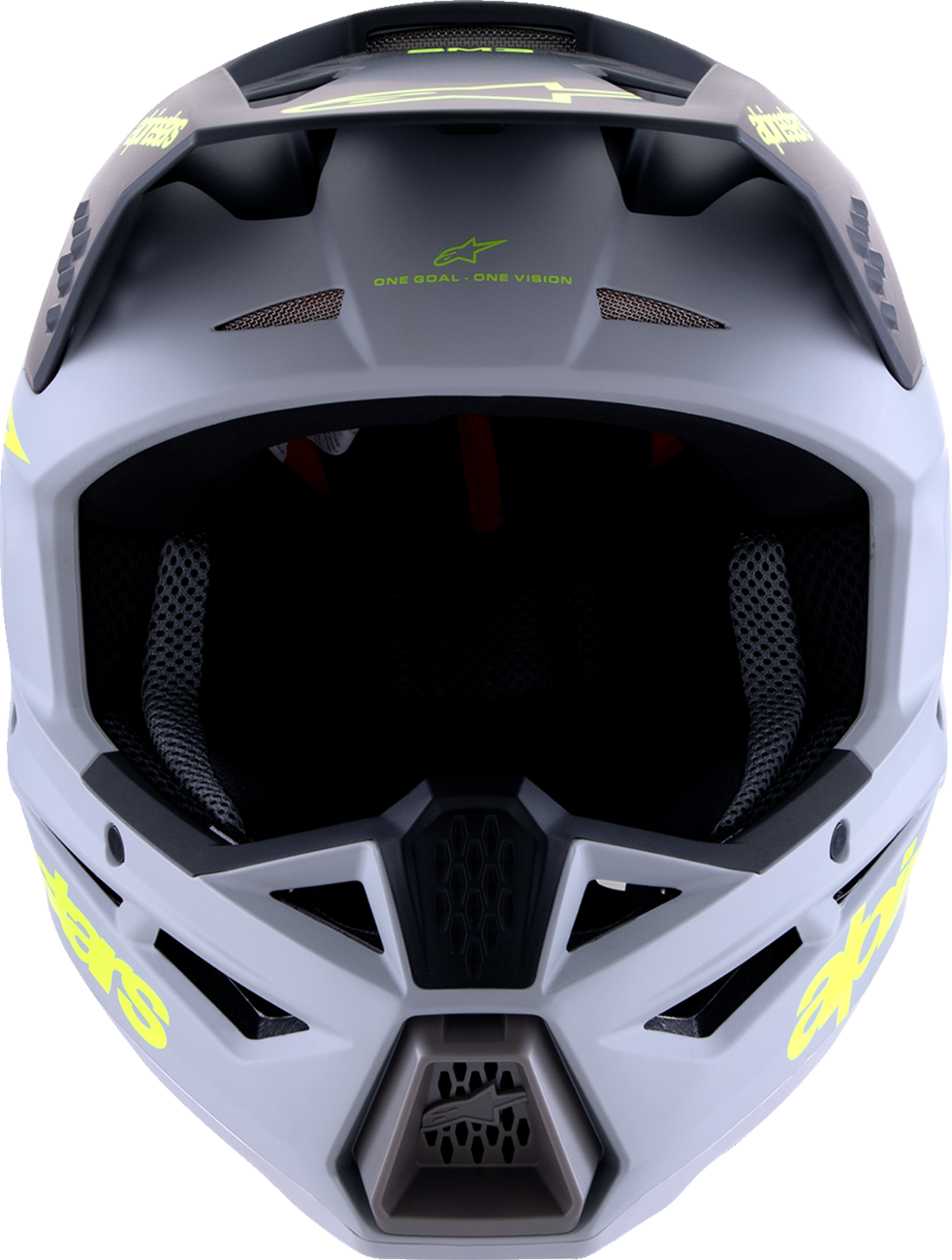 Adult - Alpinestars SM3 Radium Helmet - Matte Gray/Black/Yellow Fluo
