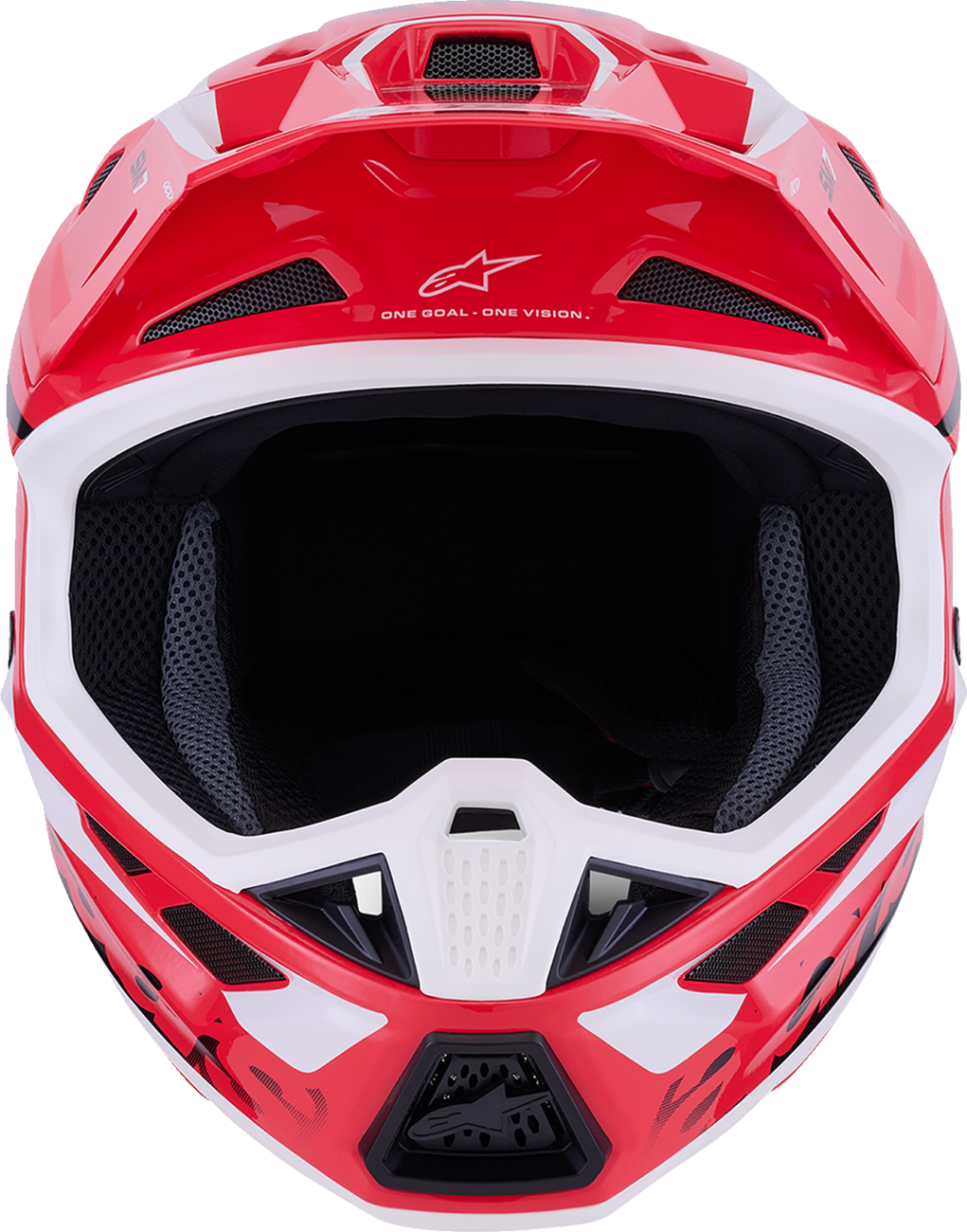 Adult - Alpinestars SM7 Deed Helmet - Gloss Red/Black/White