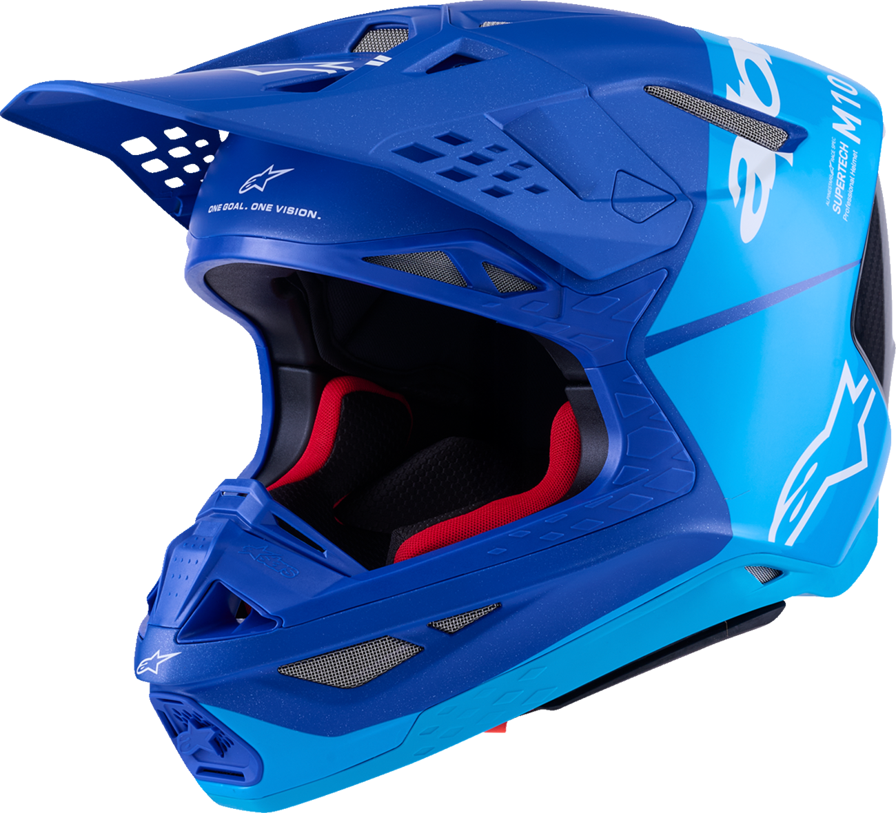 Adult - Alpinestars Supertech M10 Flood MIPS® Helmet - Blue/Black Carbon