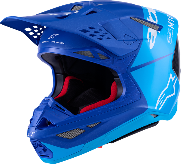 Adult - Alpinestars Supertech M10 Flood MIPS® Helmet - Blue/Black Carbon
