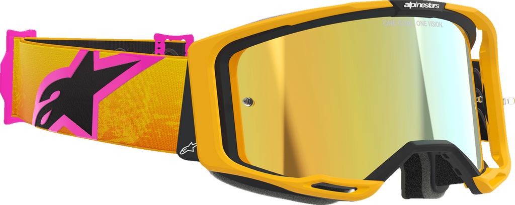 Alpinestars Vision 8 Goggle - Corp - Orange/Yellow/Pink