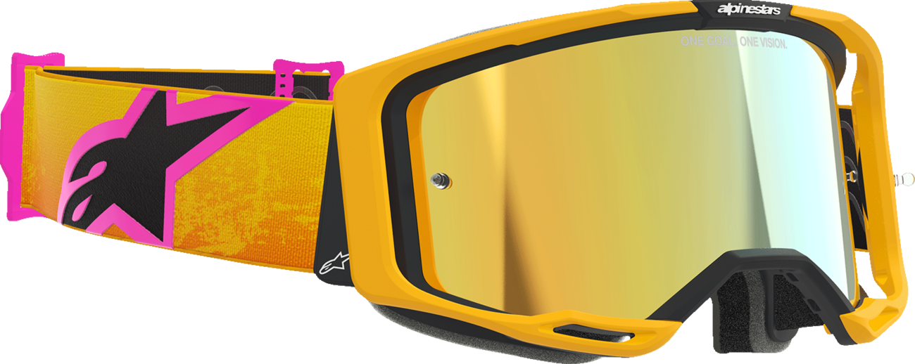 Alpinestars Vision 8 Goggle - Corp - Orange/Yellow/Pink