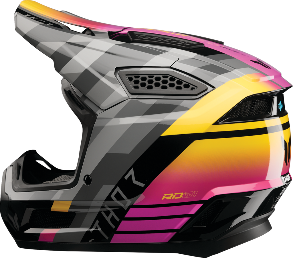 Adult - Thor Fleet Camber Helmet - Black/Magenta