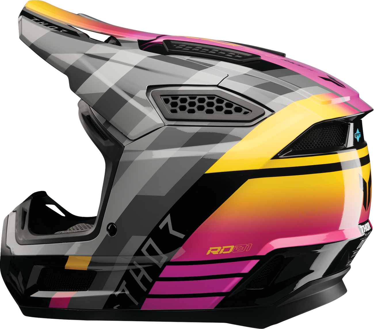 Adult - Thor Fleet Camber Helmet - Black/Magenta