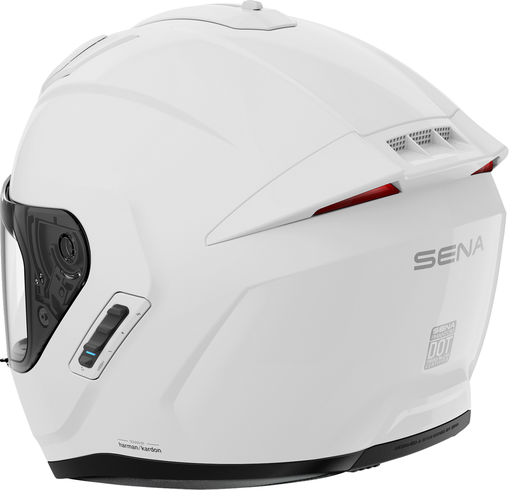Adult - Sena Phantom Helmet - Gloss White