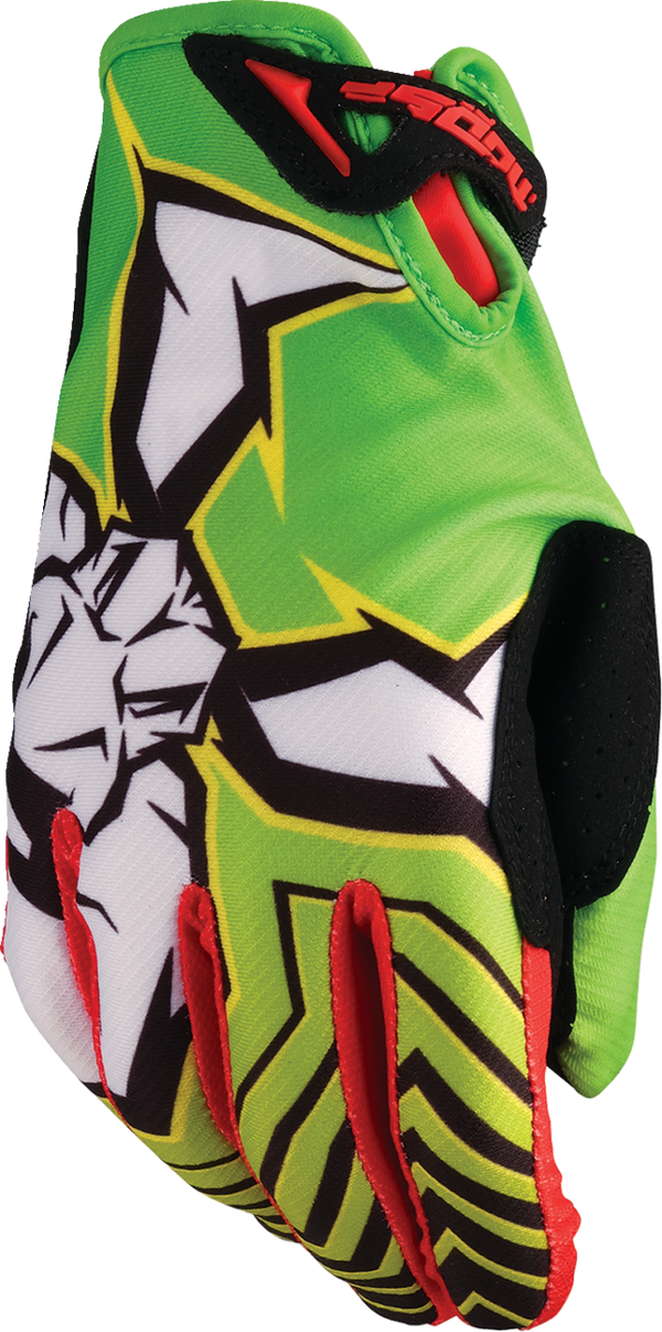 Adult - Moose Agroid™ Pro Gloves - Green/Red