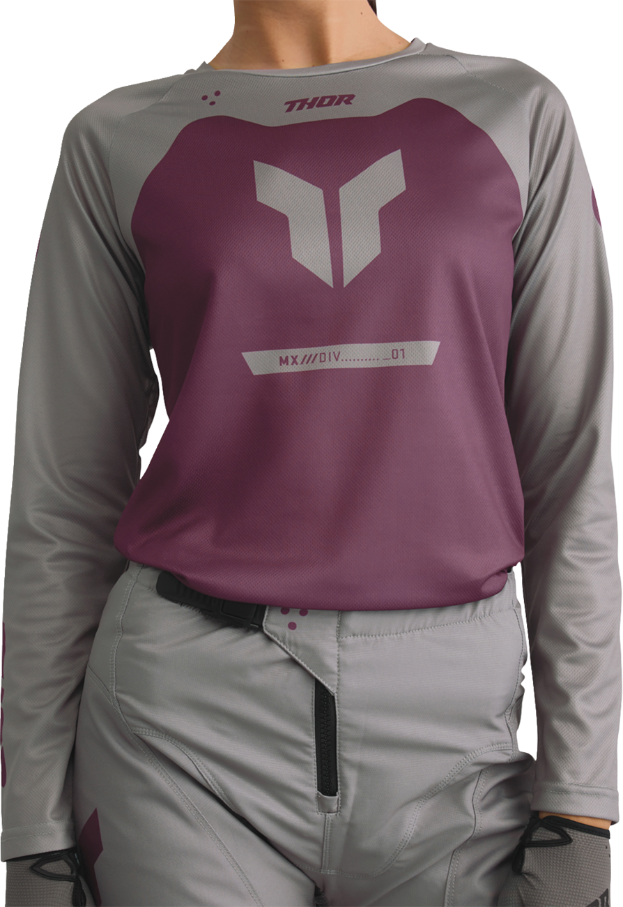 Adult - Thor Women's Ridemode Menace Jersey - Purple/Gray