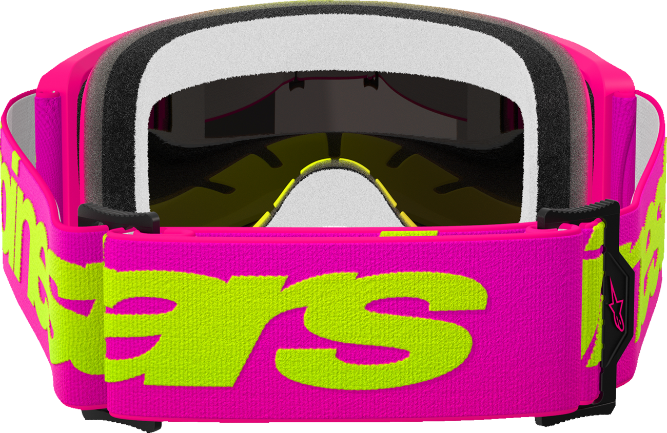 Alpinestars Vision 5 Goggle - Wordmark - Pink/Yellow Fluo