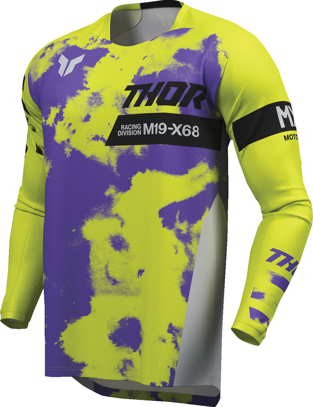 Youth - Thor Launchmode Bleach Jersey - Gray/Acid