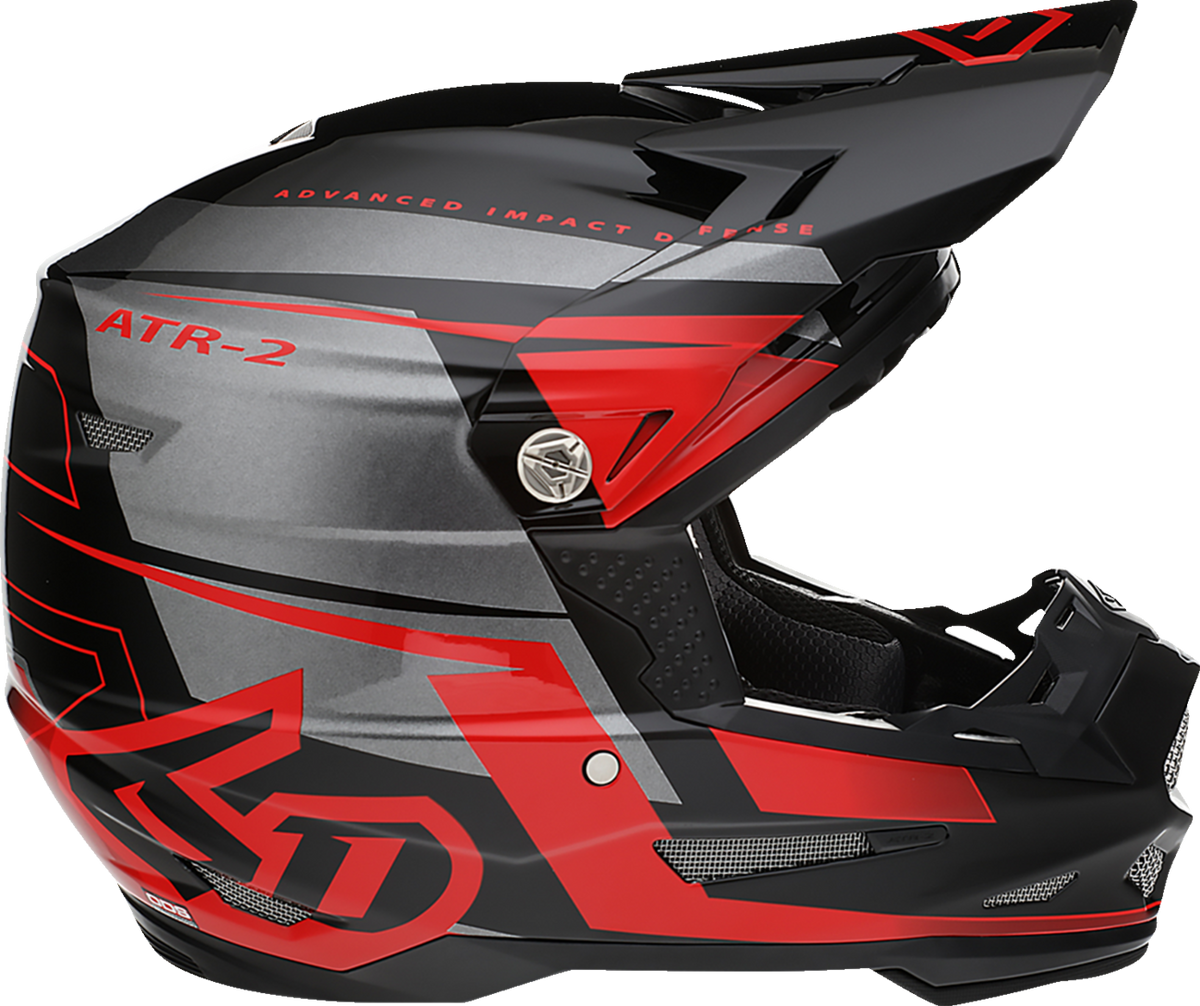 Adult - 6D ATR-2 Mach Helmet - Red/Gray/Black