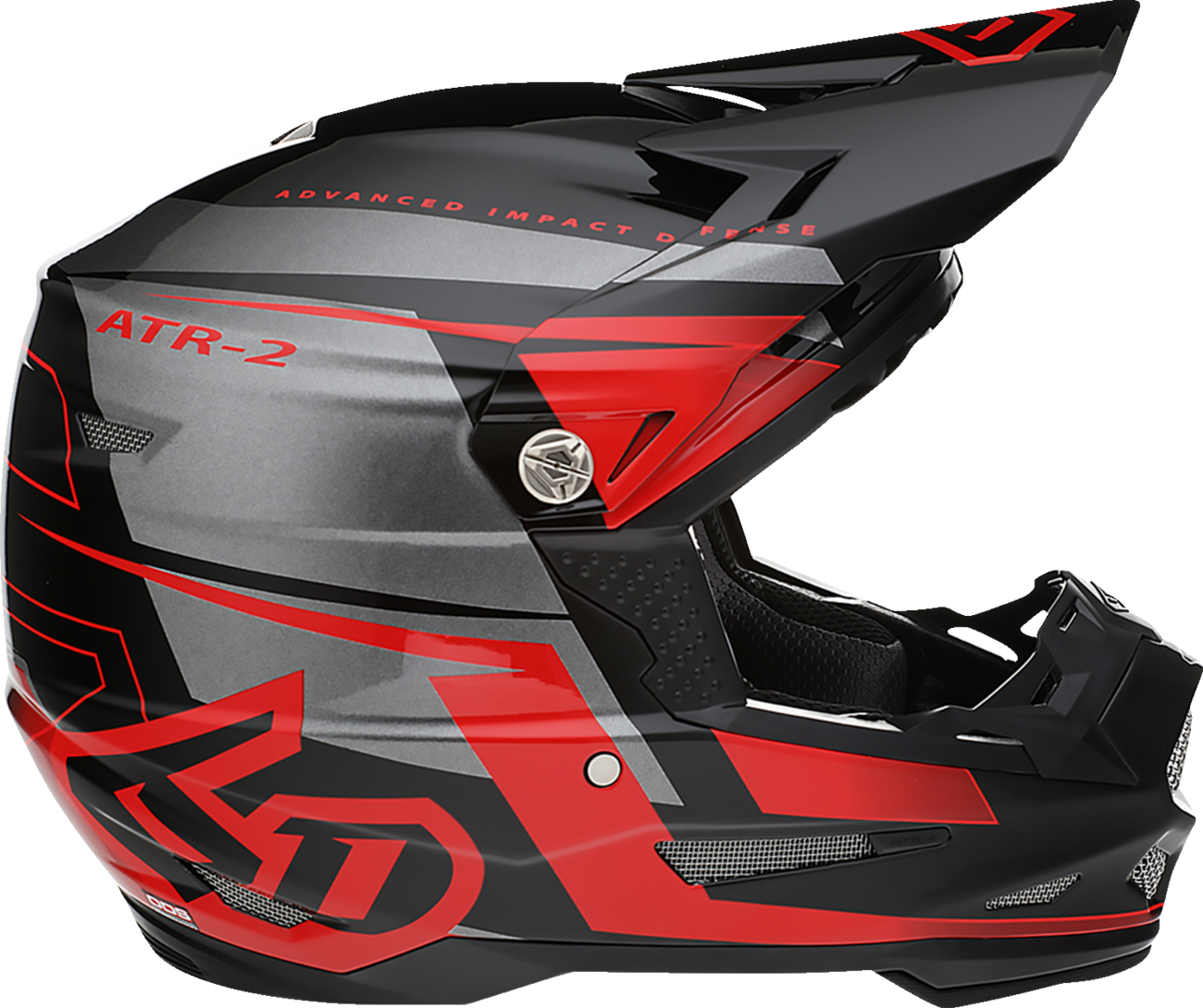 Adult - 6D ATR-2 Mach Helmet - Red/Gray/Black
