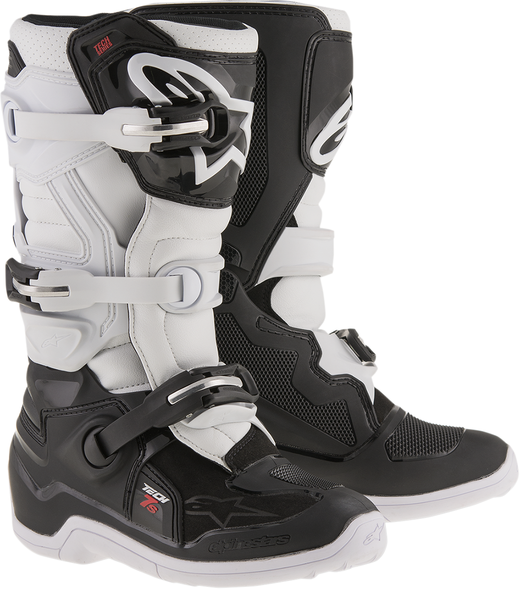 Youth - Alpinestars Tech 7S Boots - Black/White