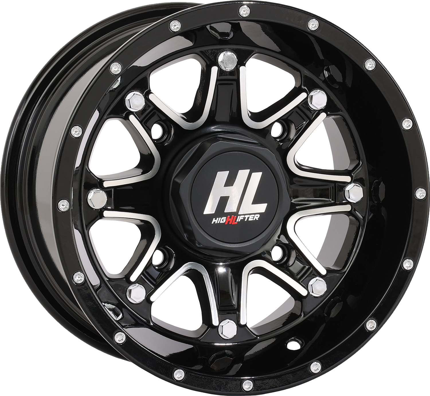 High Lifter HL4 Wheel - Gloss Black w/Machined