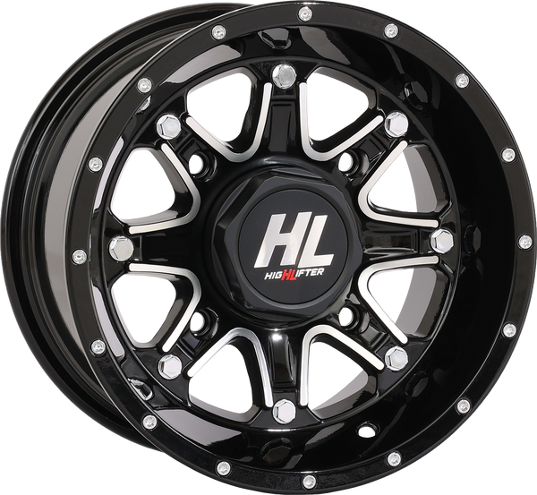 High Lifter HL4 Wheel - Gloss Black w/Machined