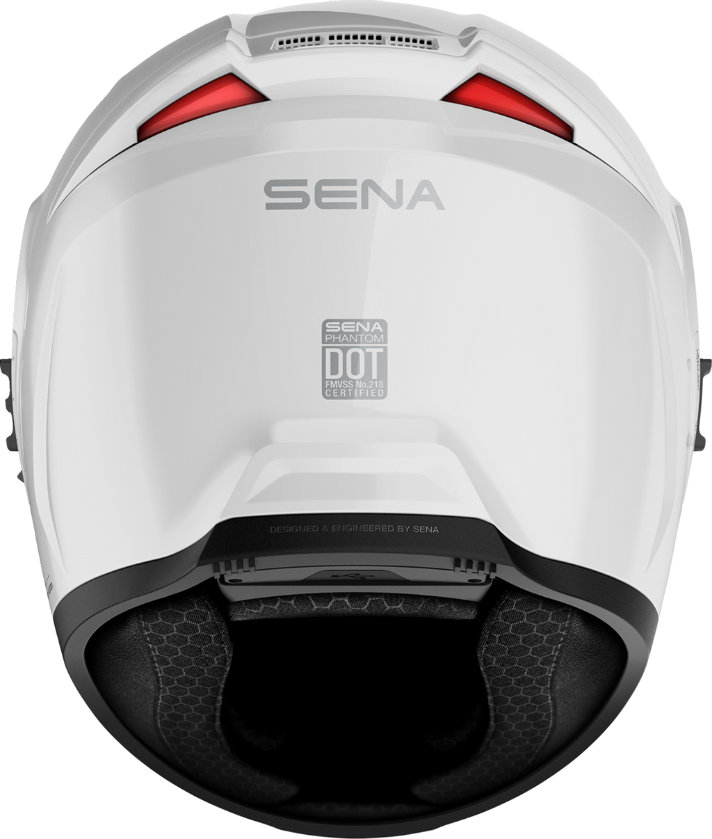 Adult - Sena Phantom Helmet - Gloss White