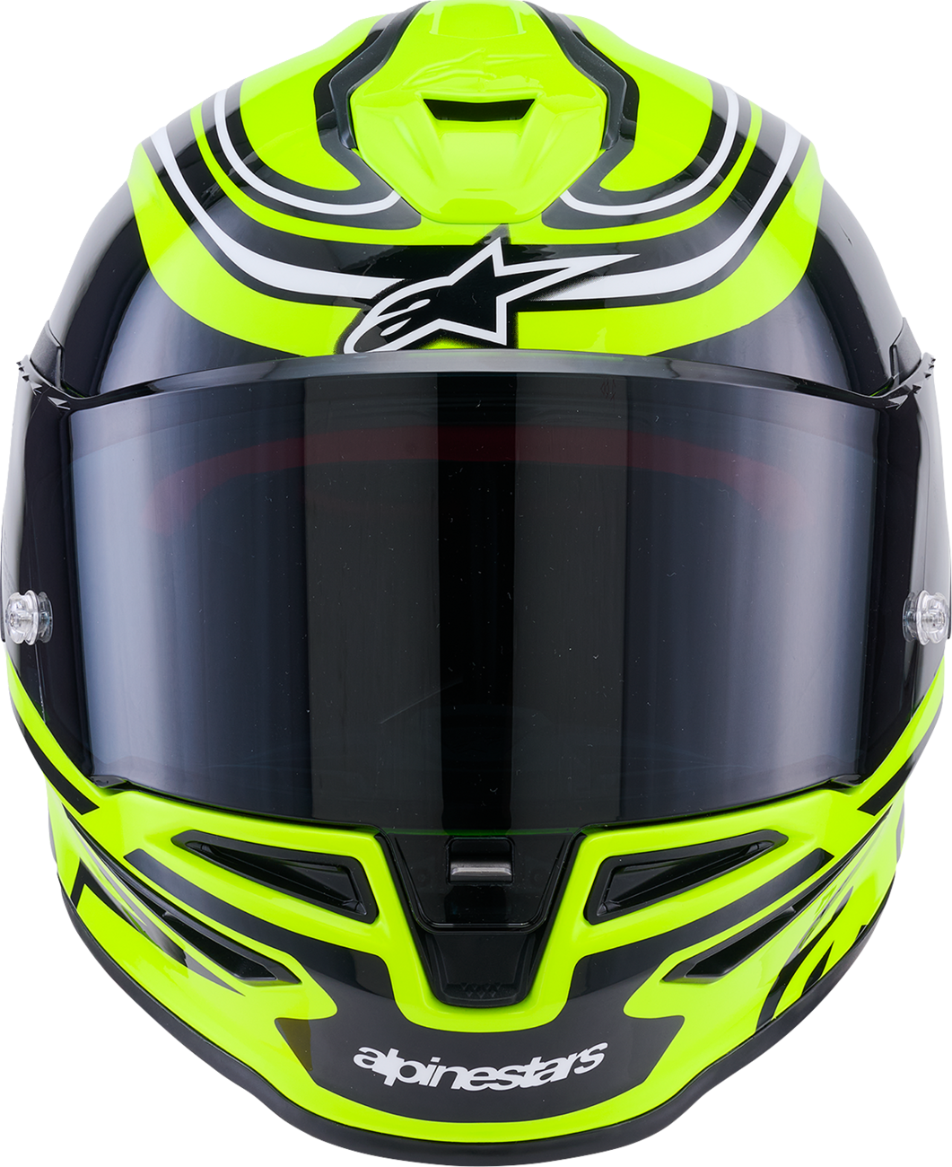 Adult - Alpinestars Supertech R7 Zeal Helmet - Gloss Yellow Fluo/Black/White