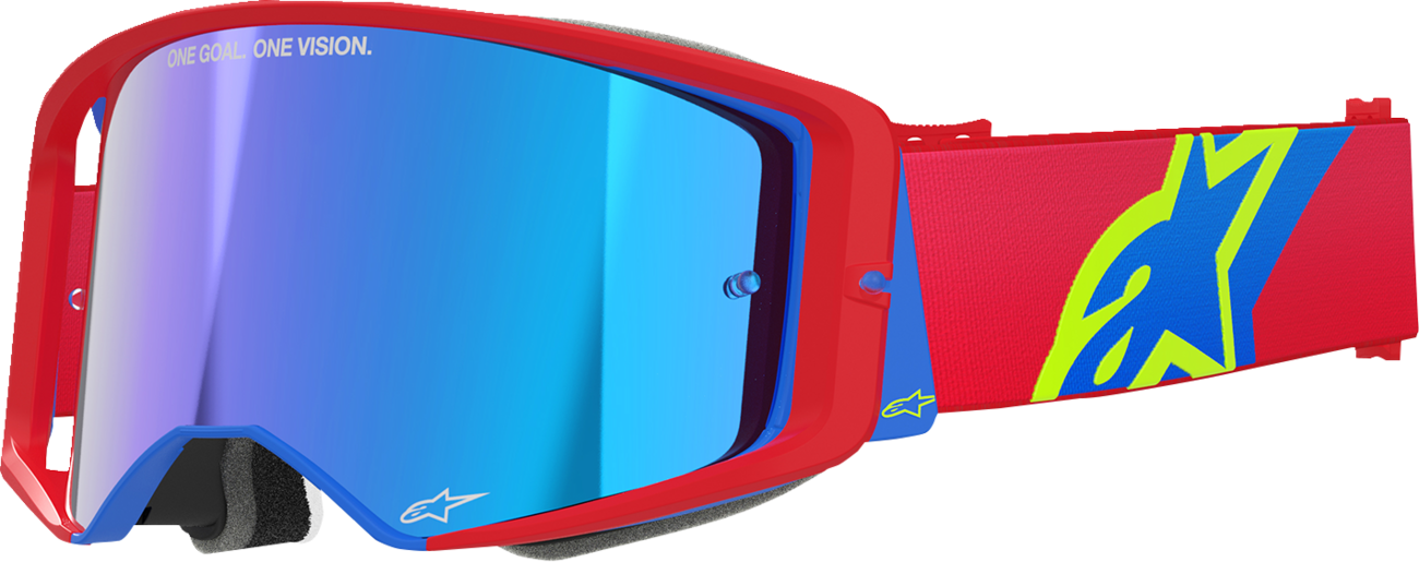 Alpinestars Supertech Goggle - Corp - Red/Blue - ABS Vision