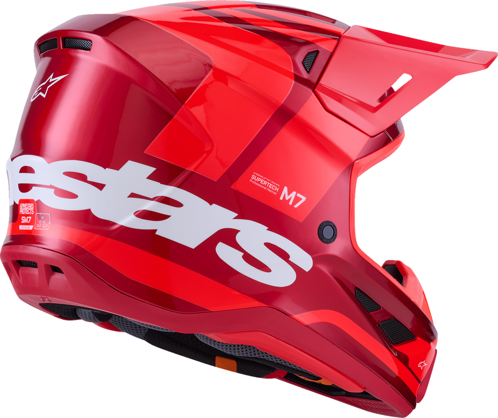 Adult - Alpinestars SM7 Core Helmet - Gloss Red