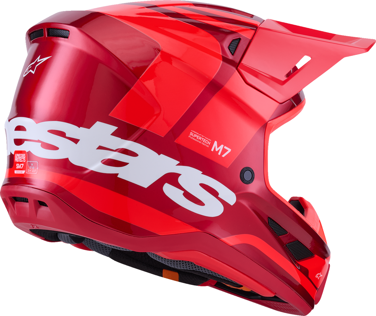 Adult - Alpinestars SM7 Core Helmet - Gloss Red