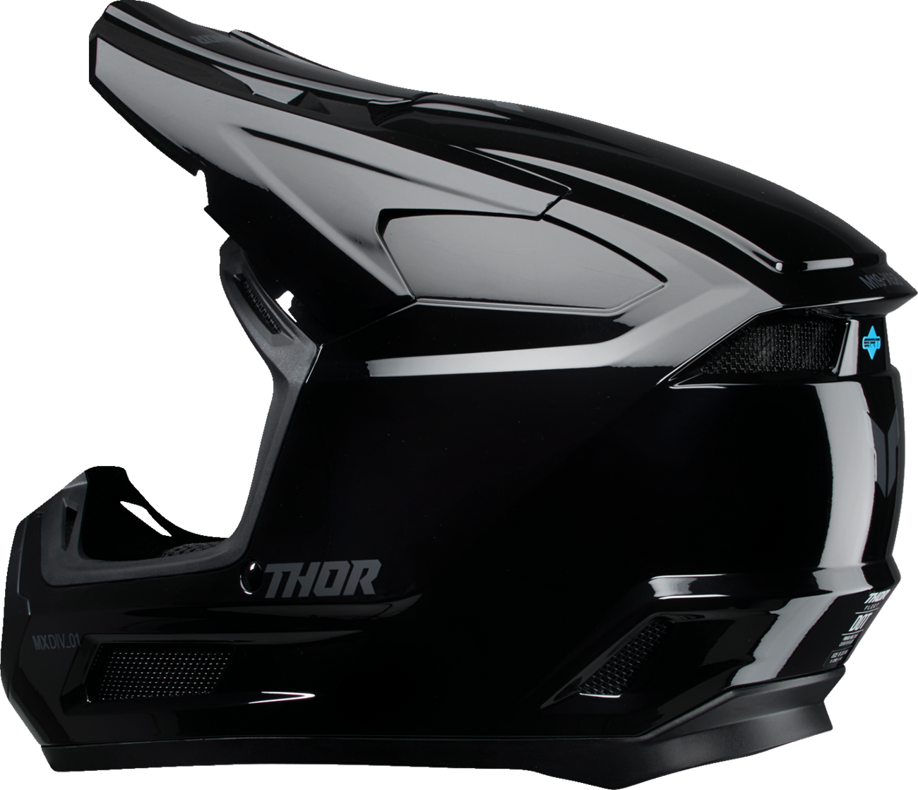 Youth - Thor Fleet Blackout Helmet - Gloss Black