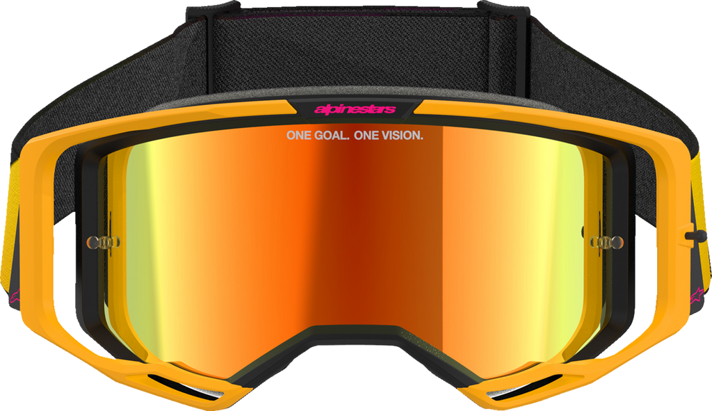 Alpinestars Vision 8 Goggle - Corp - Yellow/Pink