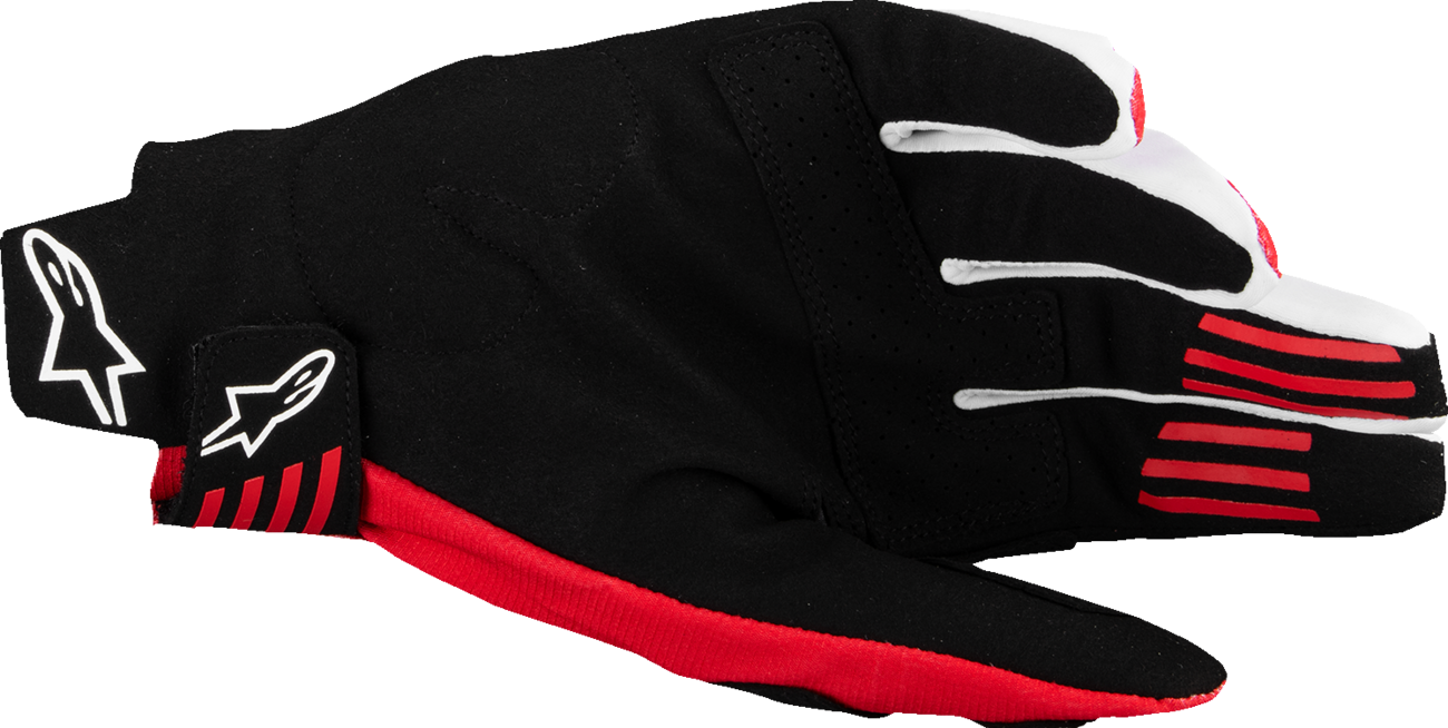Adult - Alpinestars Techstar MX Gloves - Black/Bright Red