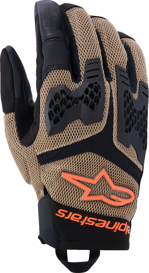 Adult - Alpinestars Manti Air Gloves - Dark Khaki/Black/Fluo Orange