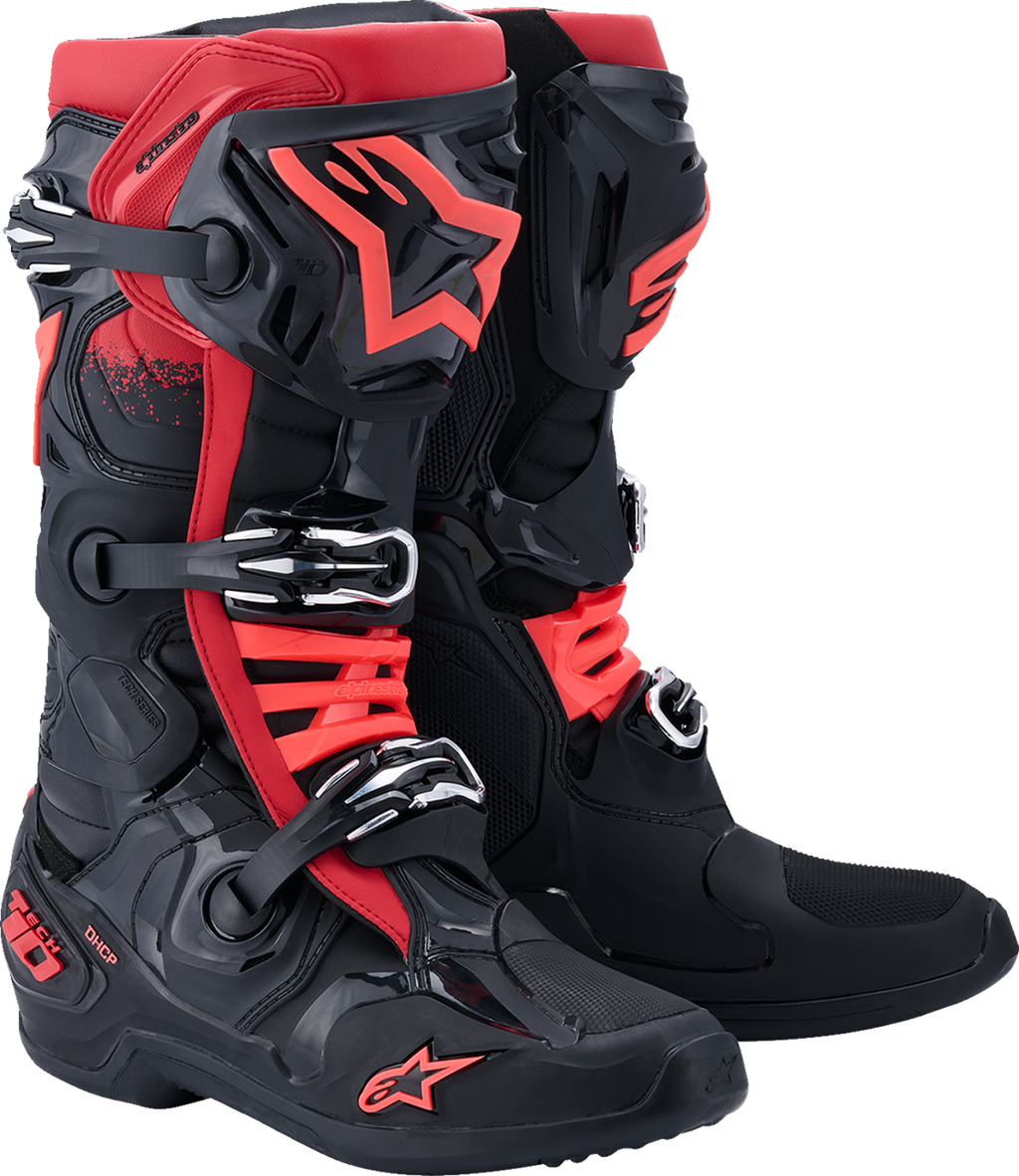 Adult - Alpinestars Tech 10 Boots - Black/Red