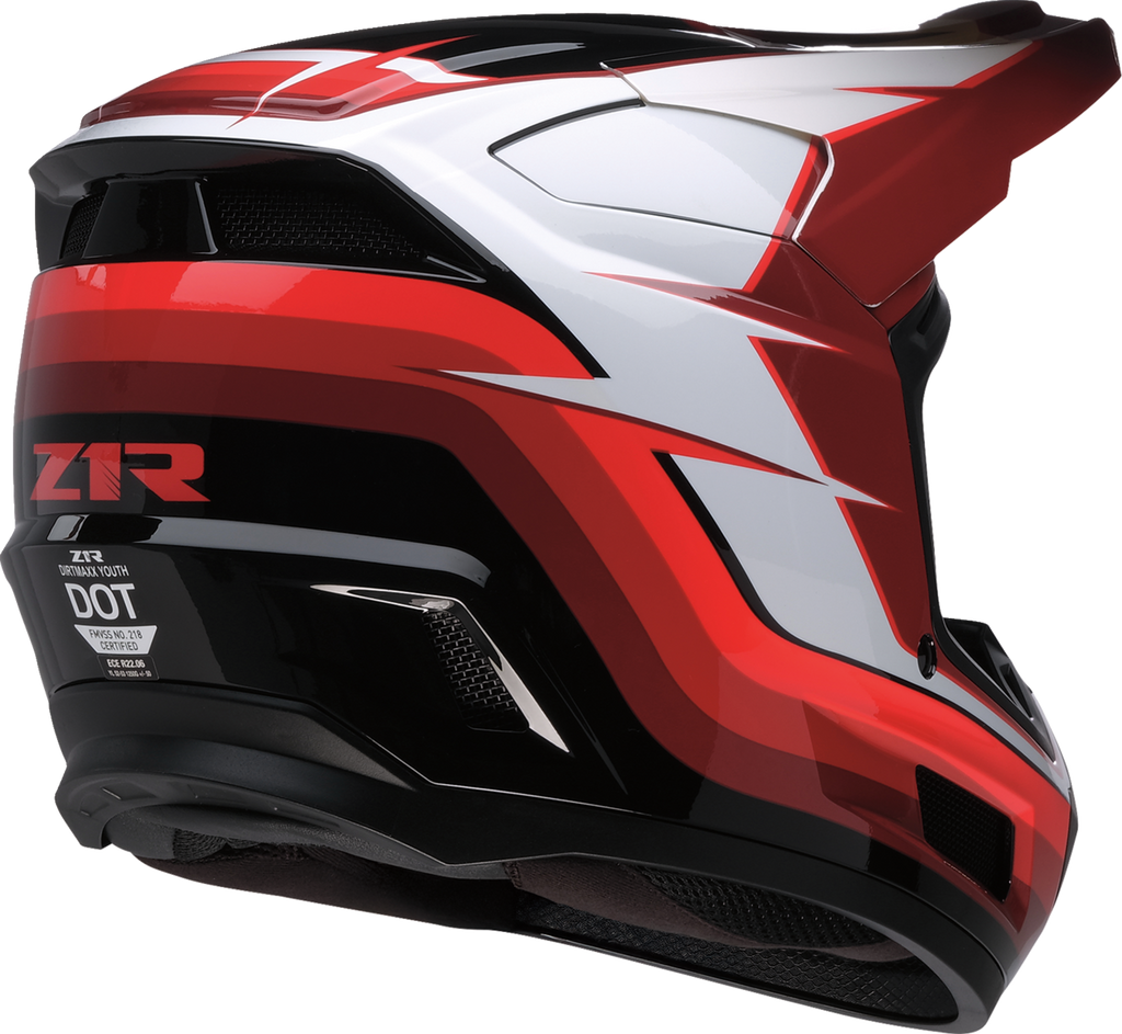 Youth - Z1R Dirt Maxx Vortex Helmet - Red/White