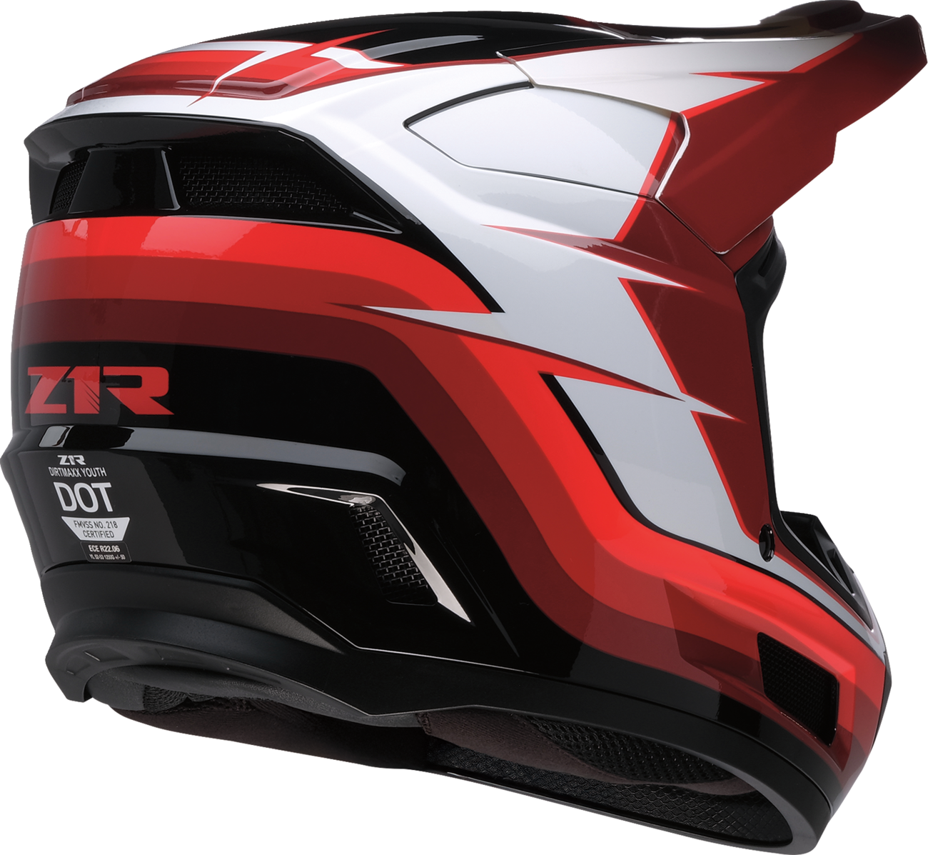 Youth - Z1R Dirt Maxx Vortex Helmet - Red/White