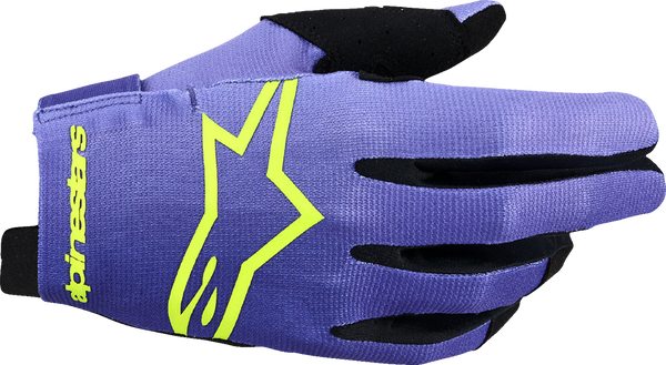 Adult - Alpinestars Radar Gloves - Purple/Fluo Yellow