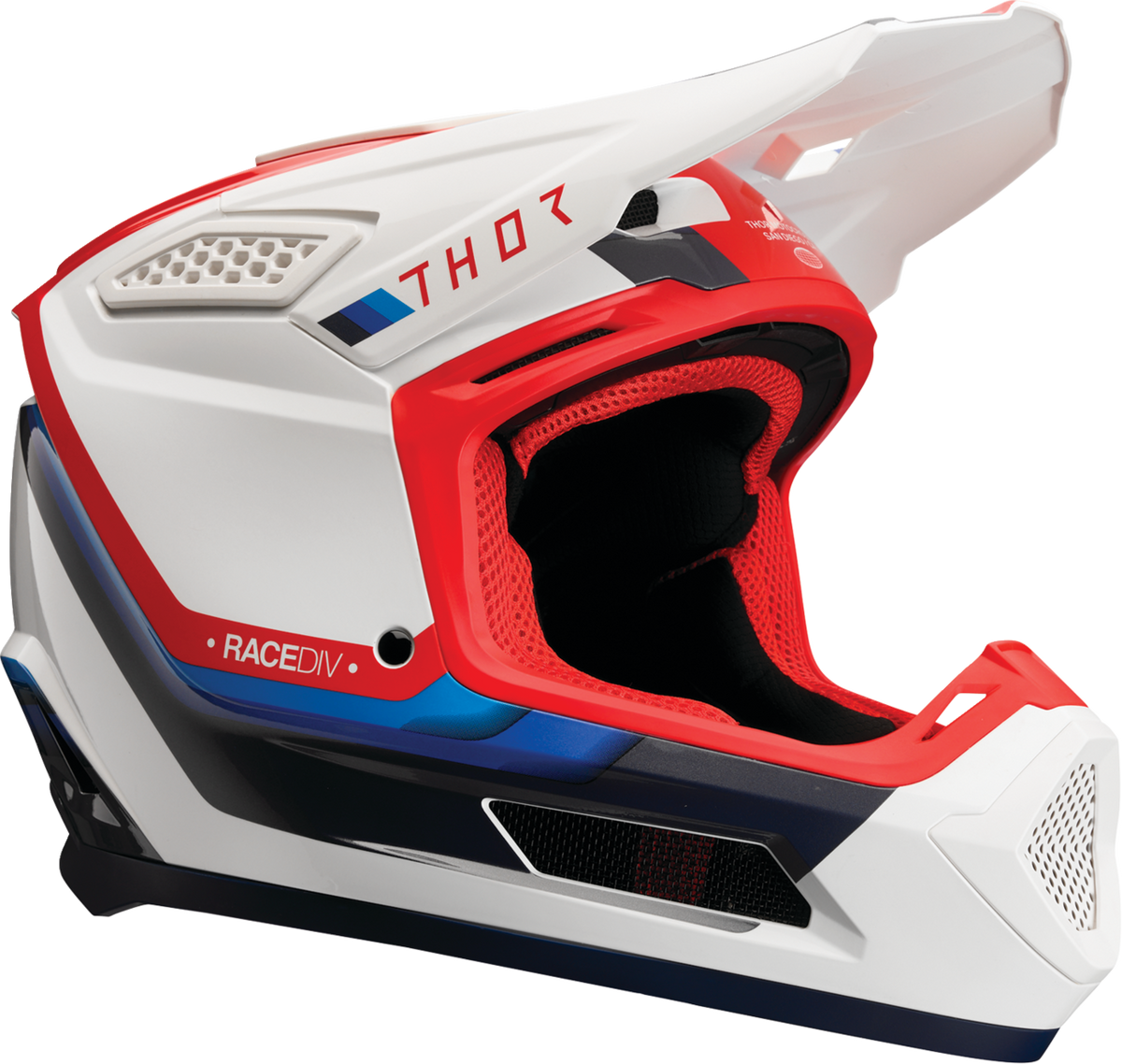 Adult - Thor Fleet Defy Helmet - White/Red/Blue