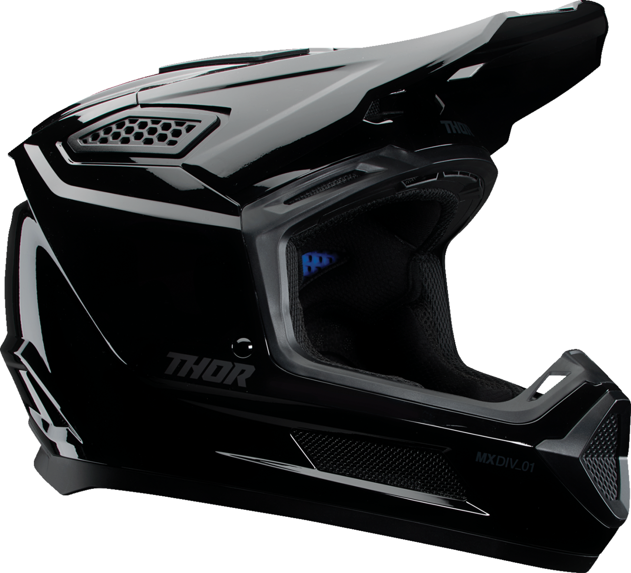 Adult - Thor Fleet Blackout Helmet - Gloss Black