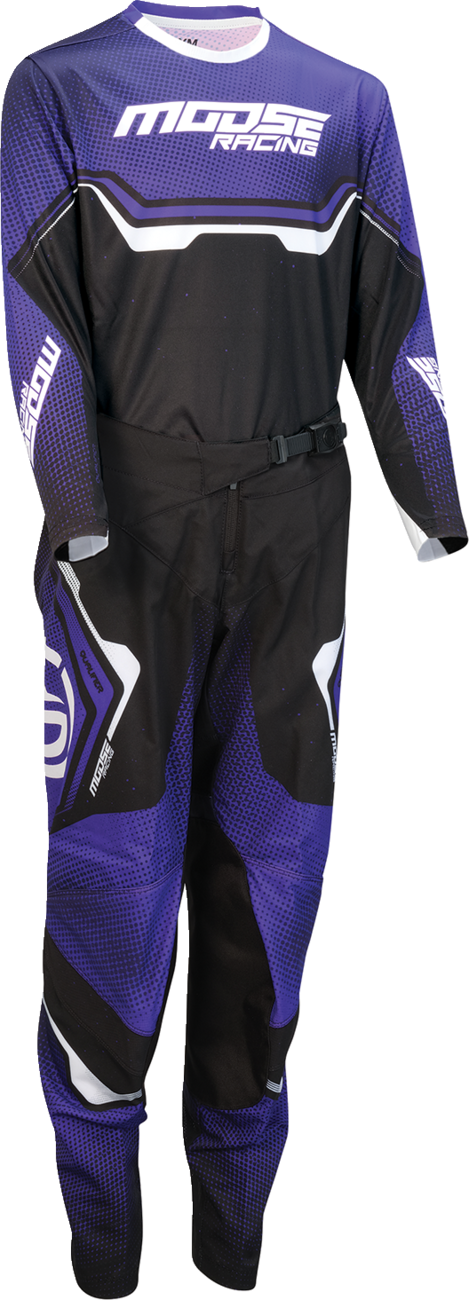Youth - Moose Qualifier® Jersey - Purple/Black/White