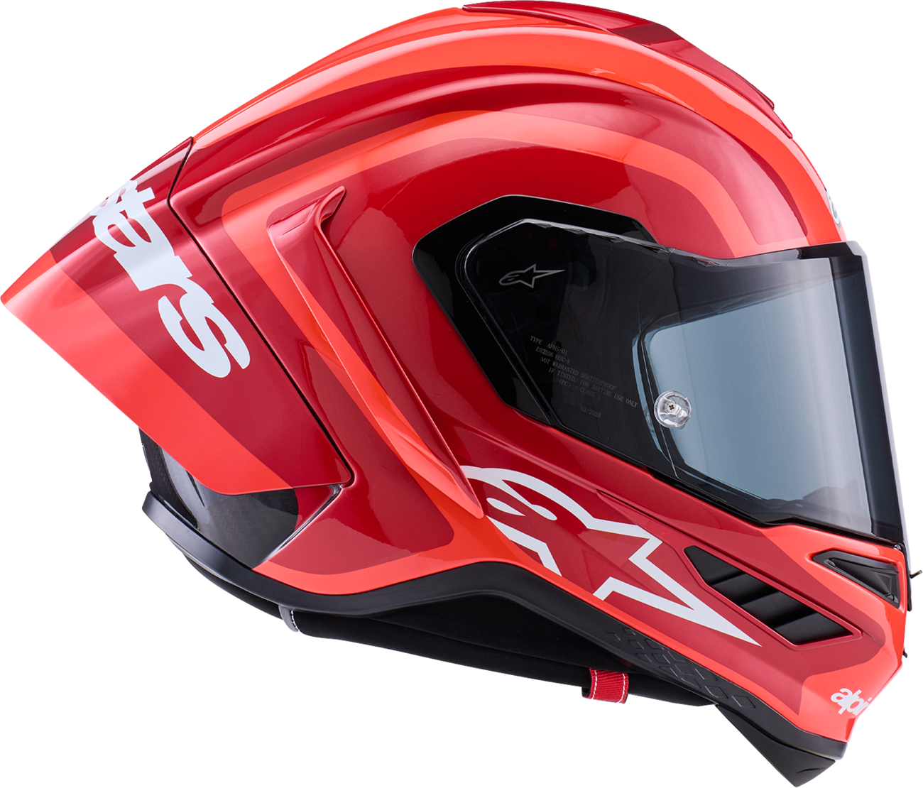 Adult - Alpinestars Supertech R10 Arius Helmet - Black/White/Double Red