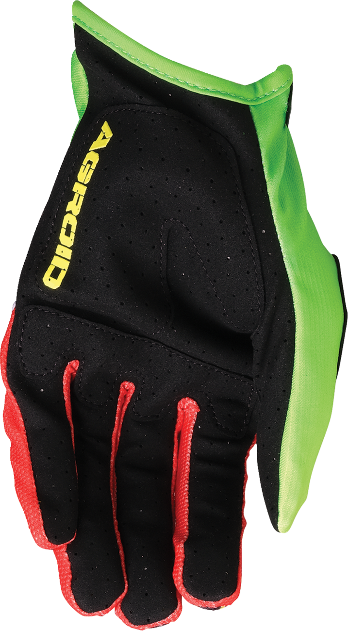 Adult - Moose Agroid™ Pro Gloves - Green/Red